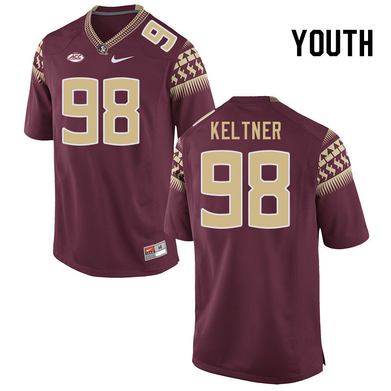 Youth #98 Tyler Keltner Florida State Seminoles College Football Jerseys Stitched-Garnet